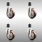 Service Caster 4 Inch 316SS Maroon Polyurethane Swivel 1-7/8 Inch Expanding Stem Caster Set SCC SCC-SS316EX20S414-PPUB-MRN-178-4 - alternate 4